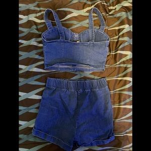 Jean two piece set
